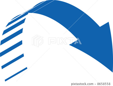 Arrow from bottom left to front right - Stock Illustration [8658558 ...