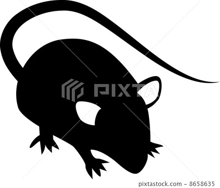 Mouse silhouette - Stock Illustration [8658635] - PIXTA