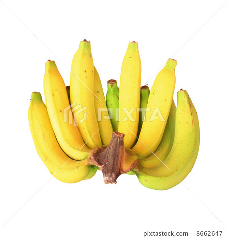 Bunch of bananas isolated on white background 8662647