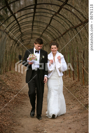 Newly-married couple Newly-married couple 8676118