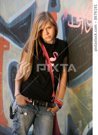 The girl - teenager The girl - teenager 8676191