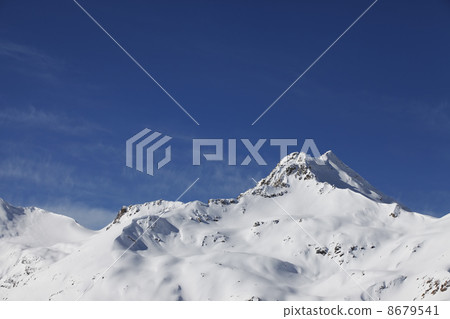 Mountains in snow 8679541