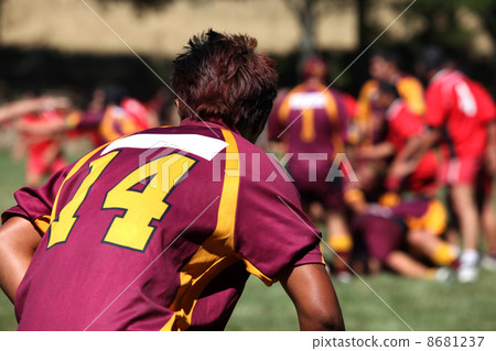 Rugby player in action Rugby player in action 8681237