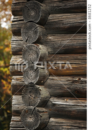 Wall from logs Wall from logs 8681252