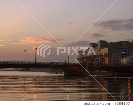 Kushiro River at evening Kushiro River at evening 8684107