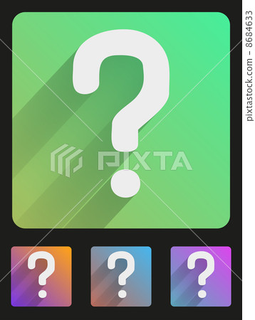 Flat icon set question mark - Stock Illustration [8684633] - PIXTA