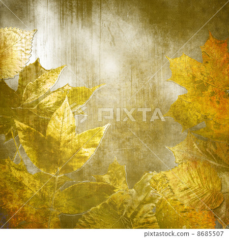 art leaves autumn background, card 8685507