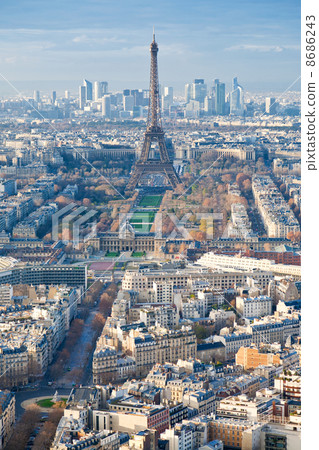above view on Paris 8686243