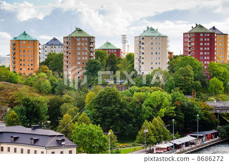 municipal houses in Stockholm, Sweden 8686272
