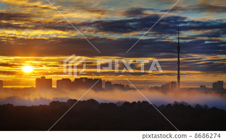 sun at early morning yellow city sunrise 8686274