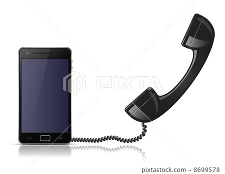 Old school telephone handset for smartphone 8699578