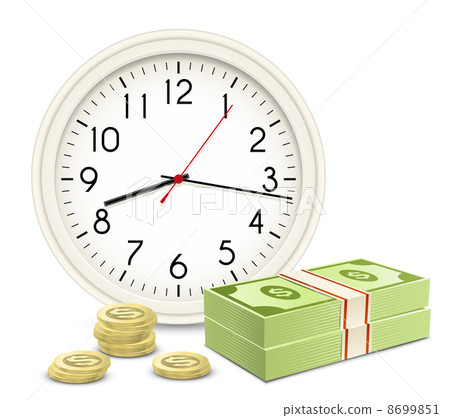 Time is money. Office Clock and Money 8699851
