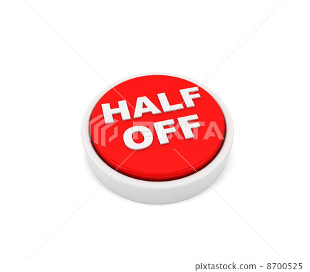 Half off button - Stock Illustration [8700525] - PIXTA