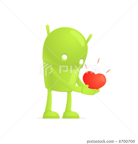 funny cartoon android - Stock Illustration [8700700] - PIXTA