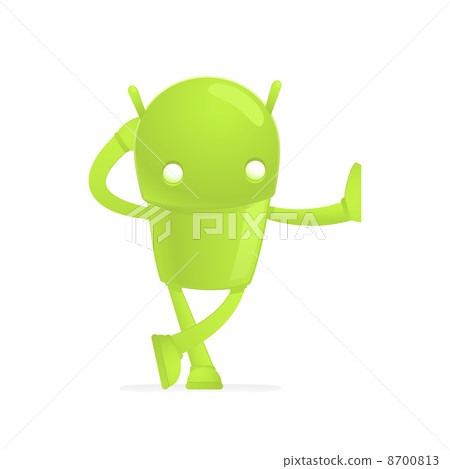 funny cartoon android - Stock Illustration [8700813] - PIXTA