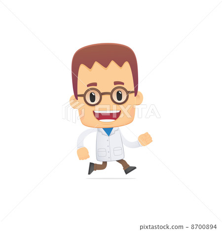 scientist. in various poses scientist. in various poses 8700894