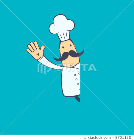 chef in various poses 8701128