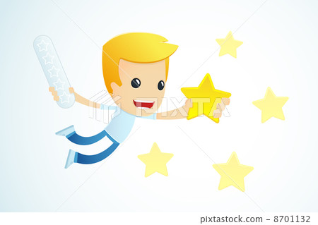 set of illustrations with funny cartoon casual character in different situations set of illustrations with funny cartoon casual character in different situations 8701132
