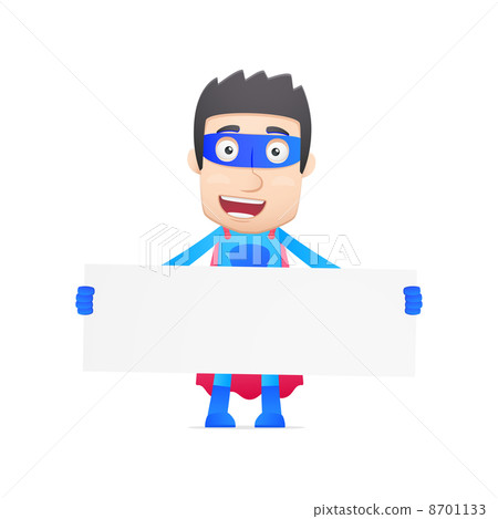 superhero in various poses 8701133