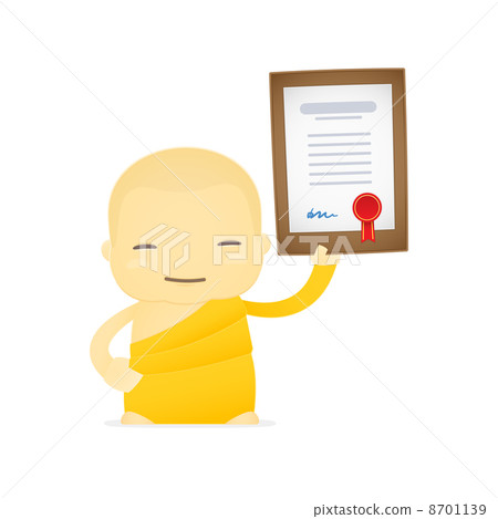 cartoon monk 8701139