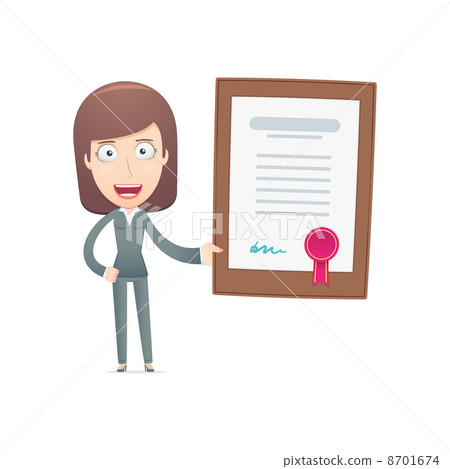 businesswoman in various poses 8701674