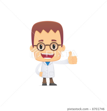 scientist. in various poses scientist. in various poses 8701746