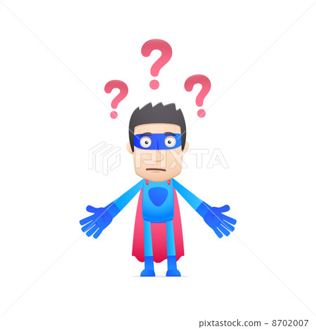 superhero in various poses superhero in various poses 8702007