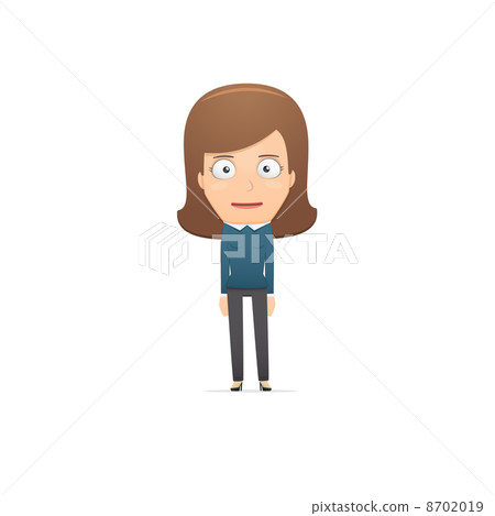 Girl manager, suitable for use in dialogs with other characters. 8702019