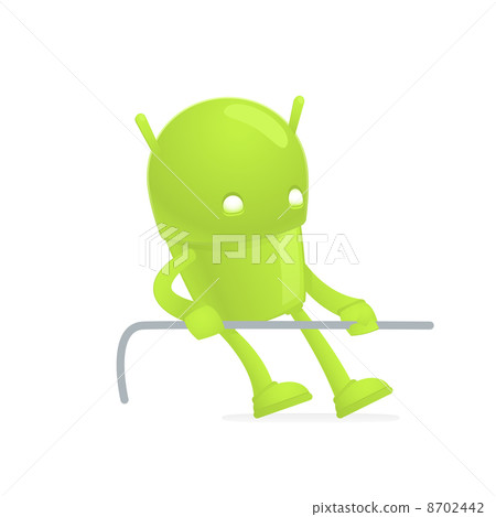 funny cartoon android - Stock Illustration [8702442] - PIXTA