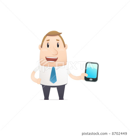 funny manager in various poses funny manager in various poses 8702449