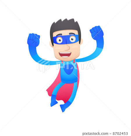 superhero in various poses superhero in various poses 8702453