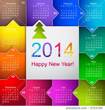 Clean 2014 business wall calendar Clean 2014 business wall calendar 8703390