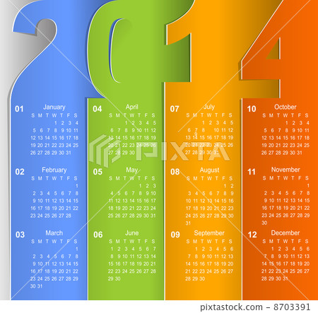 Clean 2014 business wall calendar Clean 2014 business wall calendar 8703391