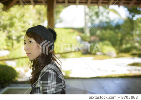 Female tourists Autumn in Kamakura Koshijiji 8703868