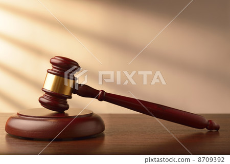 Wooden auctioneer or judges gavel Wooden auctioneer or judges gavel 8709392