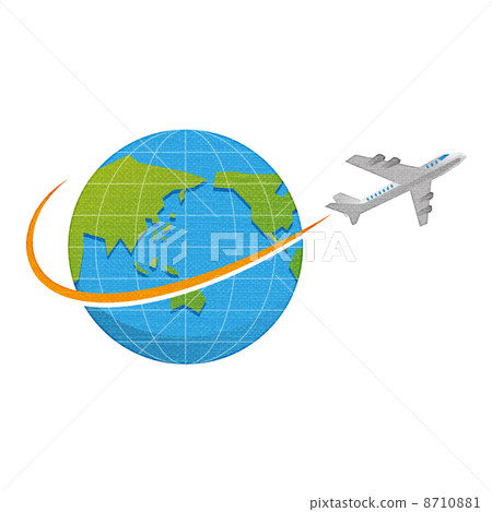 飛機和地球 8710881