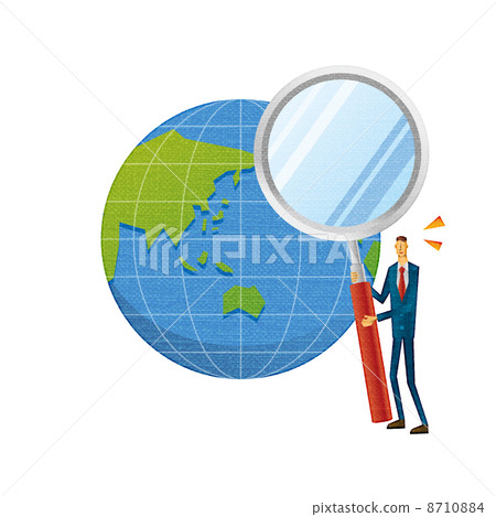Earth and businessmen 8710884