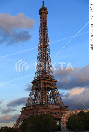 埃菲爾鐵塔接收日落 埃菲爾鐵塔接收日落 8711740
