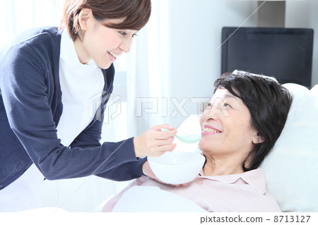 高級女人照顧圖像 8713127
