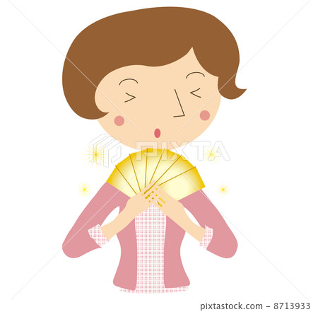 拿著禮品券的婦女 8713933