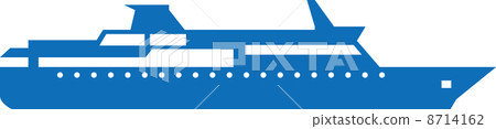 Passenger ship's silhouette Passenger ship's silhouette 8714162