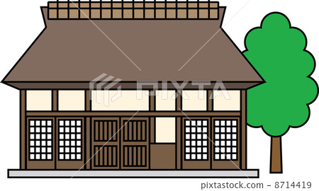 Thatch roof house - Stock Illustration [8714419] - PIXTA