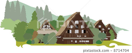 岐阜的白川鄉 8714704