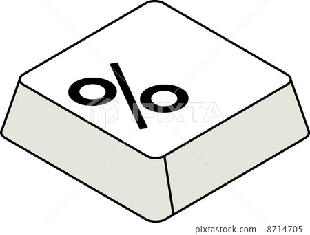 Keyboard symbol percent 8714705