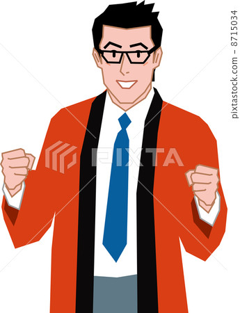 活動人員穿著大衣 8715034