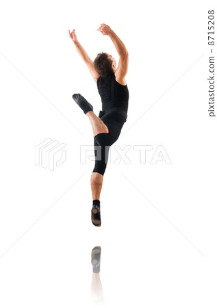 Dancer isolated on the white background Dancer isolated on the white background 8715208