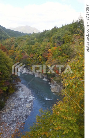Kinugawa gorge from the bamboo top bridge 8717087