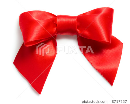 Red satin bow 8717337