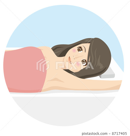 Permanent depilation waste female treatment side armpits 8717405