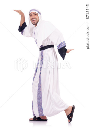 Arab man isolated on the white Arab man isolated on the white 8718545